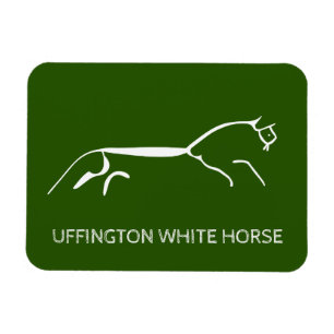 Uffington White Pferd uraltes Geoglyph-Symbol engl Magnet