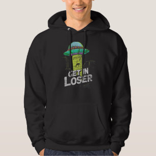 Ufo Abduction Extraterrestrial in lockerere Alien Hoodie