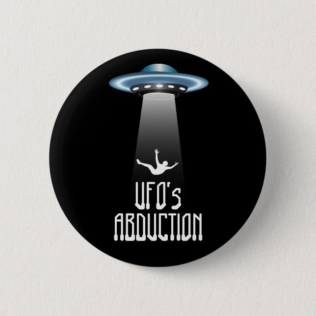 UFO Abduktion Button (Vorderseite)