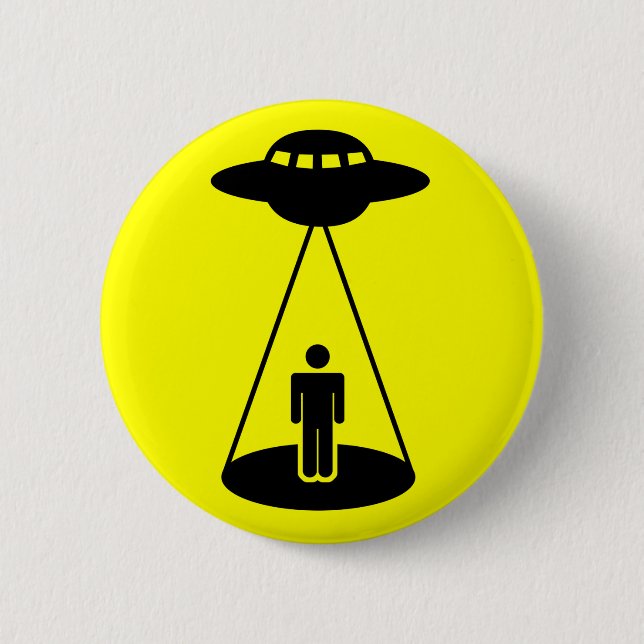 UFO-Abduktion Button (Vorderseite)