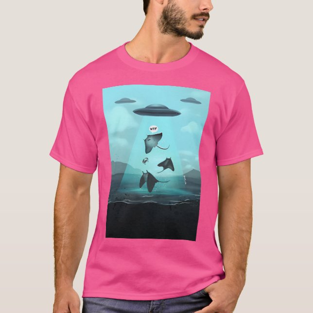 Ufo Abutes A Stingray T-Shirt (Vorderseite)