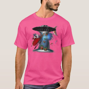 Ufo Abutes Santa for Sci Fi Außerirdischen glaubt  T-Shirt