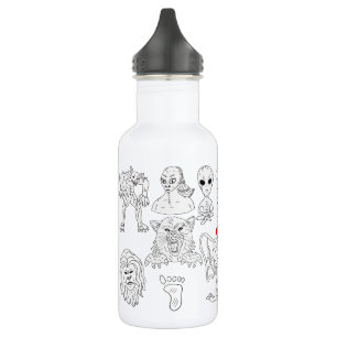 UFO, Alien, Bigfoot, Mothman, Dogman, Cryptids Edelstahlflasche