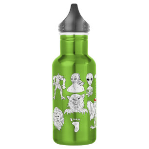 UFO, Alien, Bigfoot, Mothman, Dogman, Cryptids Edelstahlflasche