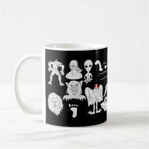 UFO, Alien, Bigfoot, Mothman, Dogman, Cryptids Kaffeetasse