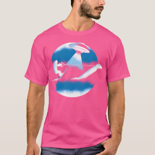 Ufo Alien Bigfoot Nessie Wasserski I Ufo Day T-Shirt