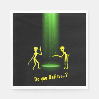 UFO-Alien-Entführung 👽 Glauben Sie daran? Serviette