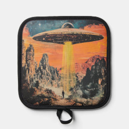 UFO Alien Entführung Topflappen