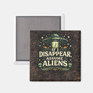 UFO-Alien-Entführungs-Humor Magnet