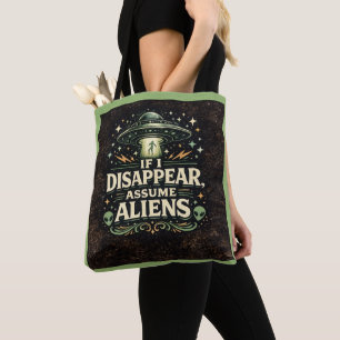 UFO-Alien-Entführungs-Humor Tasche