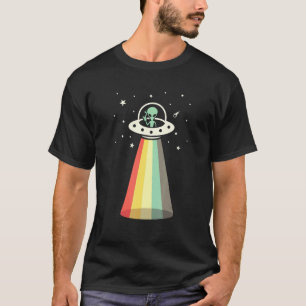 Ufo Alien Galaxy Retro Science Fiction T-Shirt
