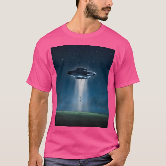 Ufo Alien Menschliche Entführung Extraterrestrisch T-Shirt (Vorderseite)
