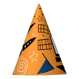 UFO-Alien, Raumschiffe, Kindermuster Partyhütchen