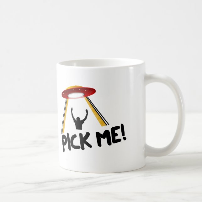 UFO-alien-Schiff - wählen Sie mich aus! Kaffeetasse (Rechts)