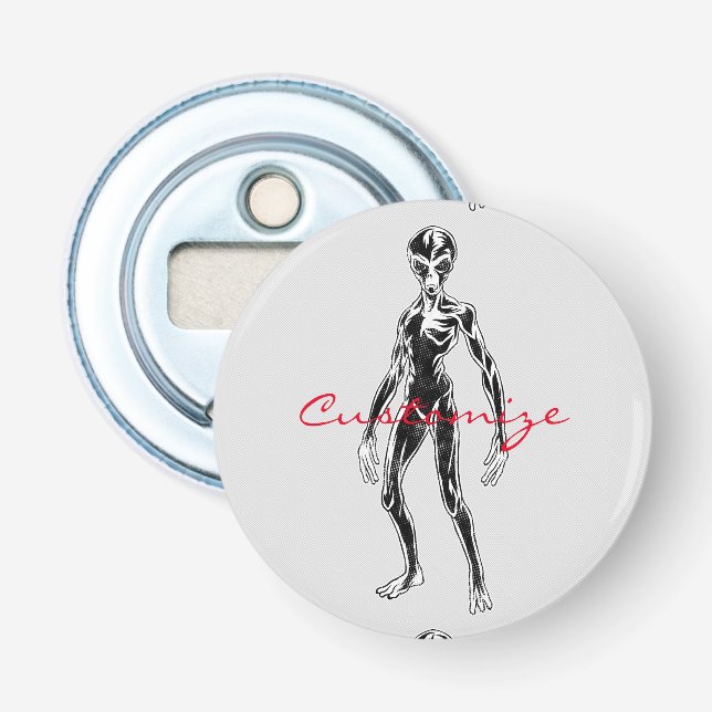 UFO Alien Thunder_Cove Flaschenöffner (Vorderseite)