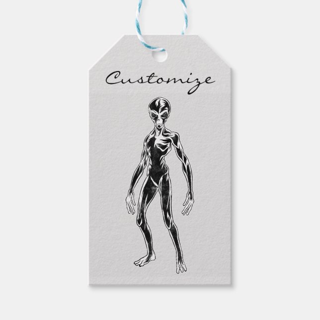 UFO Alien Thunder_Cove Geschenkanhänger (Vorderseite)