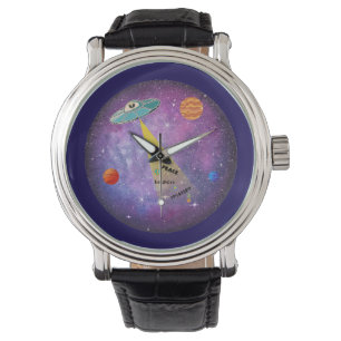 UFO Alien Weltraum Raumfahrtstars Armbanduhr