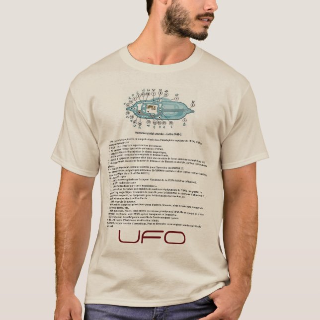 UFO Aliens-T-Shirt T-Shirt (Vorderseite)