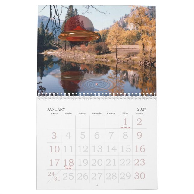 UFO - alienweltValxart Kalender (Jan 2027)