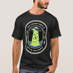 Ufo-Angler Außerirdischer Angler Bassangeln T-Shirt