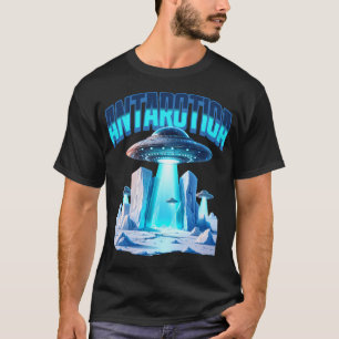 Ufo Antarktis Design - Coole Alien Design T-Shirt
