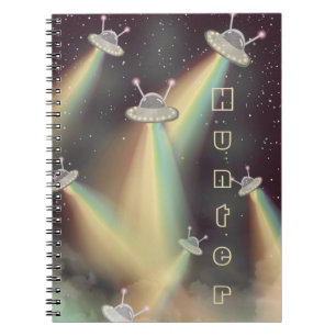 UFO Attack Earth Alien zurück in die Schule Notizblock