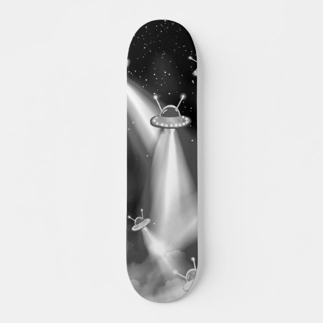 UFO Attack Mercury Skateboard (Vorne)