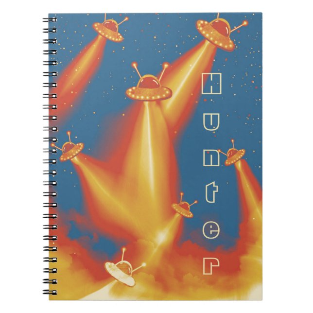 UFO Attack Saturn-Notebook Notizblock (Vorderseite)