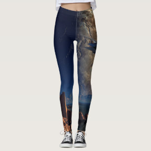 UFO- Ausländische Welt- SciFi Landschaft Leggings