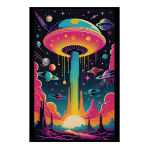 UFO-Begegnung auf Planet 9 Poster