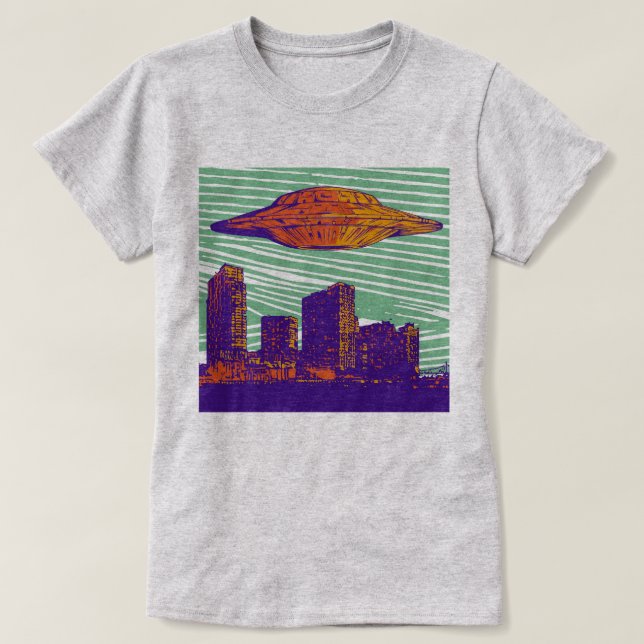 UFO-Besucher-T - Shirt (Design vorne)