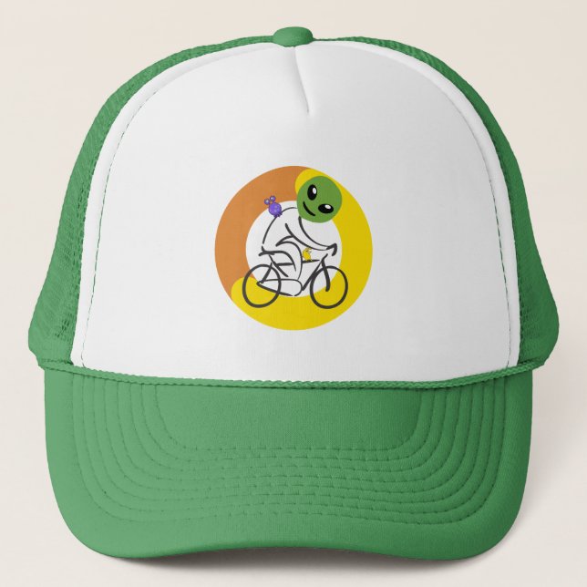UFO bike race Truckerkappe (Vorderseite)