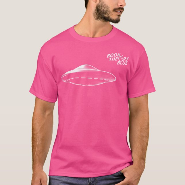 Ufo Book Theory Blue T-Shirt (Vorderseite)