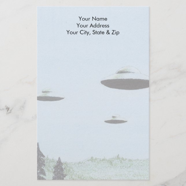 UFO BRIEFPAPIER (Vorderseite)
