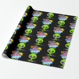 Ufo Cartoon Geschenkpapier