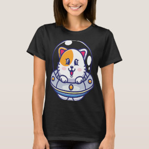 Ufo Cats I Cat Niedlich Kitten Spaceship Space Kin T-Shirt