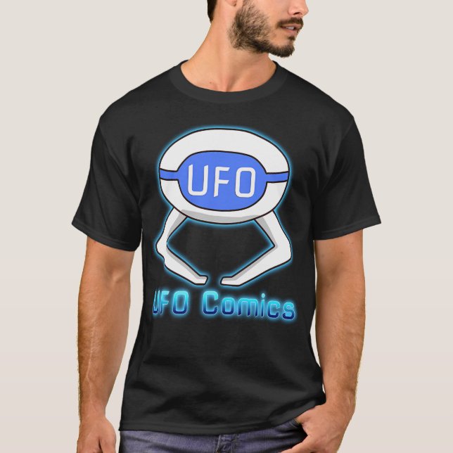 Ufo Comic Og Logo T-Shirt (Vorderseite)