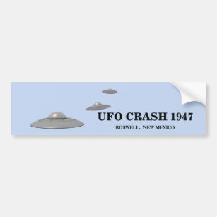 UFO CRASH 1947 - ROSWELL, NEW MEXIKO AUTOAUFKLEBER