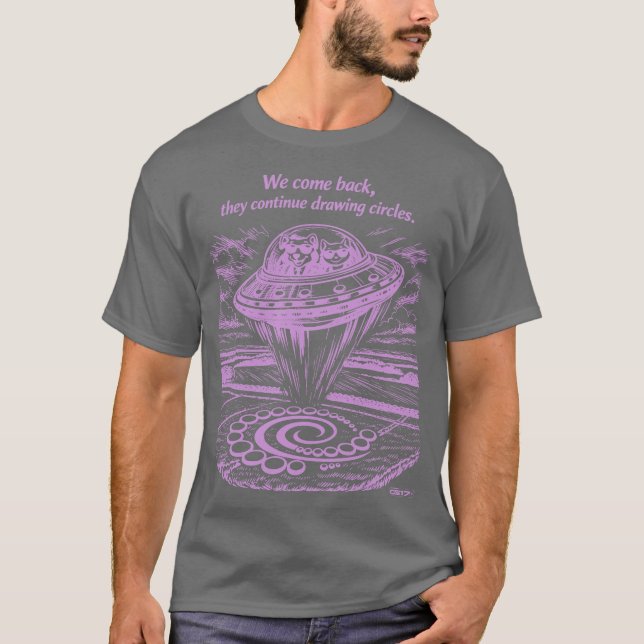 UFO CROP CIRCLES  T-Shirt (Vorderseite)