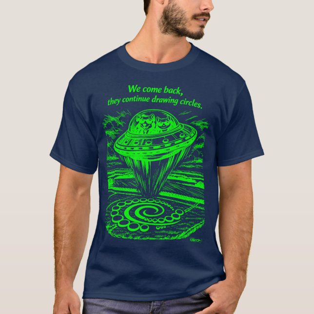 UFO CROP CIRCLES  T-Shirt (Vorderseite)