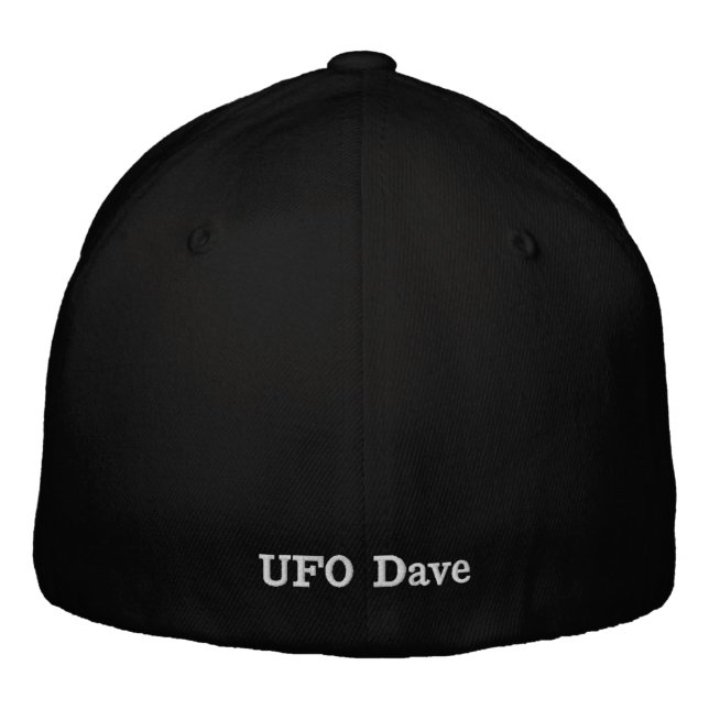 UFO Dave Hat mit Logo auf der Rückseite Bestickte Baseballkappe (Rückseite)