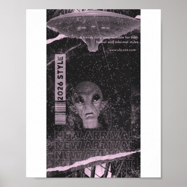 UFO-Design Poster (Vorne)