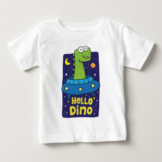 Ufo dino baby t-shirt (Vorderseite)