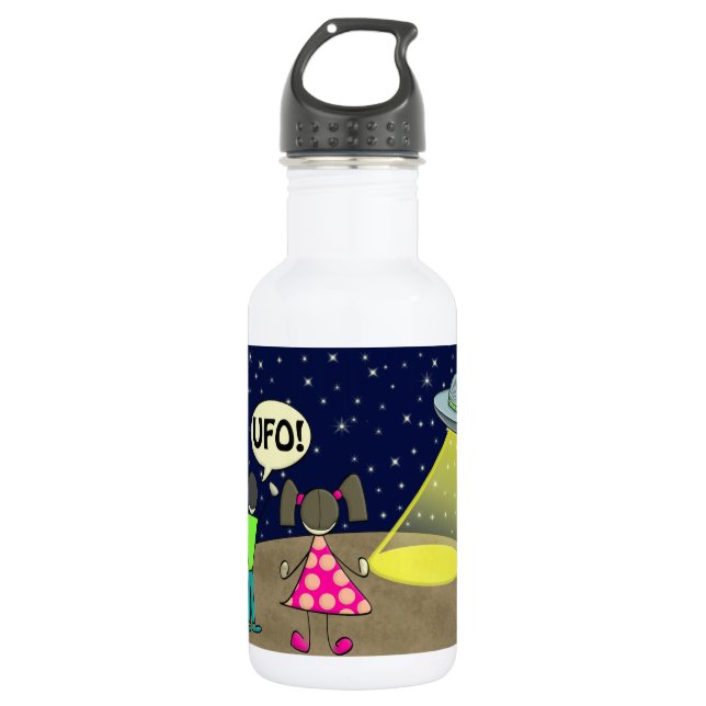 UFO EDELSTAHLFLASCHE (Vorderseite)
