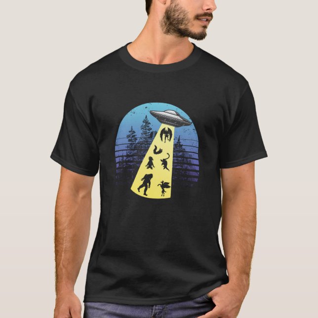 UFO Entführung Kryptozoologie-Kryptozoologe T-Shirt (Vorderseite)