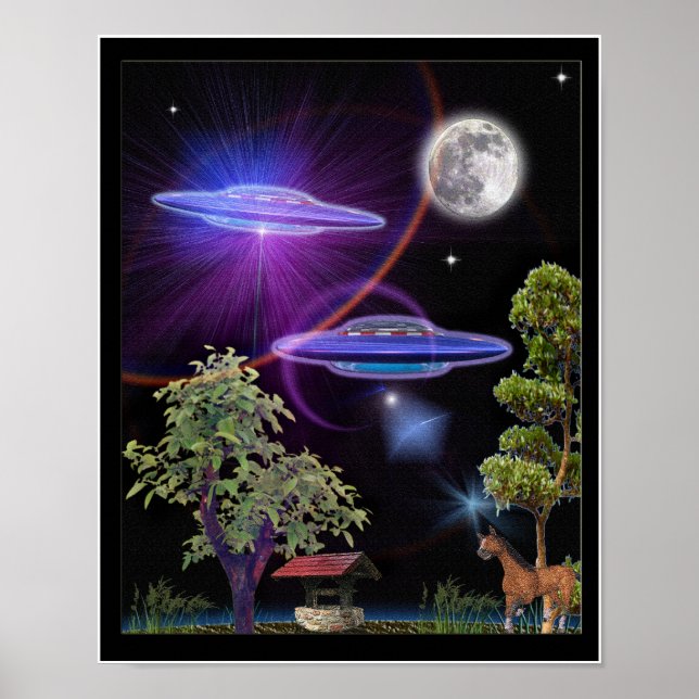 UFO-Entführungspapier Poster (Vorne)