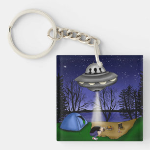UFO Extraterrestrische Alien der Entführung Schlüsselanhänger
