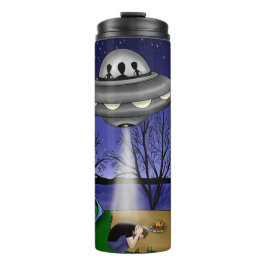 UFO Extraterrestrische Alien der Entführung Thermosbecher