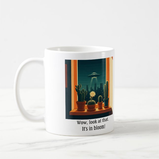 UFO-Fenster Sill Kaktus Tasse (Links)