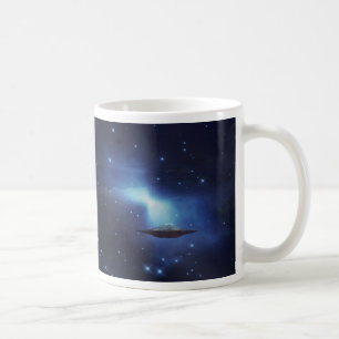 UFO-Flugobjekt im Raum Kaffeetasse